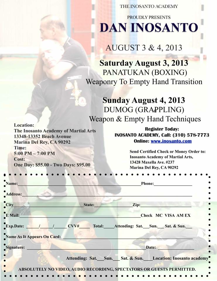 Guro Dan Seminars in Los Angeles This Weekend